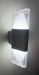 wall light - aluminum die casting 2x6w-3000-GRAY IP54-220-240V-50/60HZ - 074-4-3-G