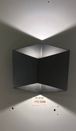 wall light - aluminum die casting 2x5w-3000-black IP54-220-240V-50/60HZ- BR - 097-2-3-B