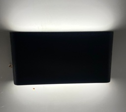 wall light - aluminum die casting 2x6w-3000-black IP54-220-240V-50/60HZ BR023-4-3-B