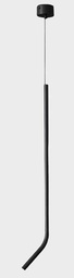QTS-P30901 - BK - Single bend - LED - Size D30*H900mm